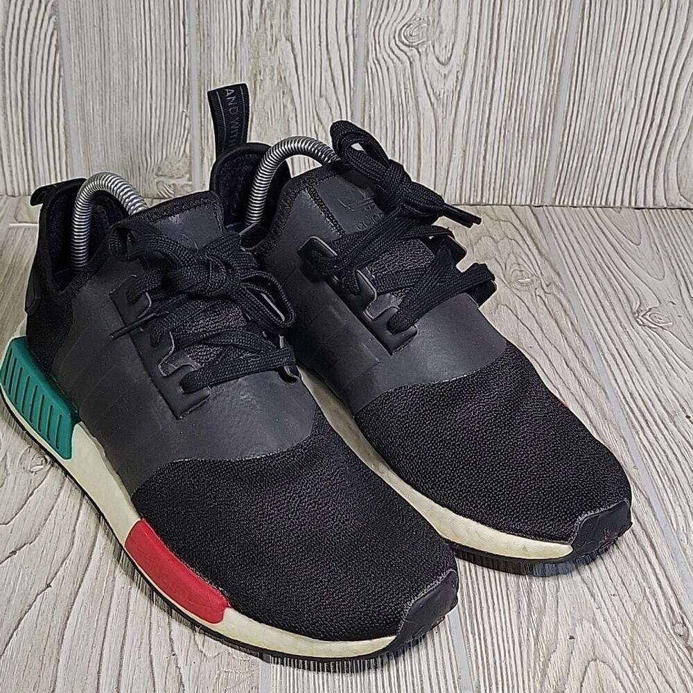 Adidas Boost NMD R1 Legend Japan Heel Black Athletic Sneakers Mens Size 7.5 - Picture 8 of 11